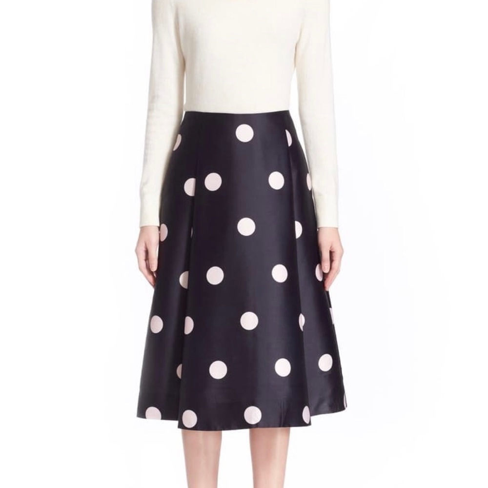 Kate Spade New York Lyse Polka Dot Midi Skirt